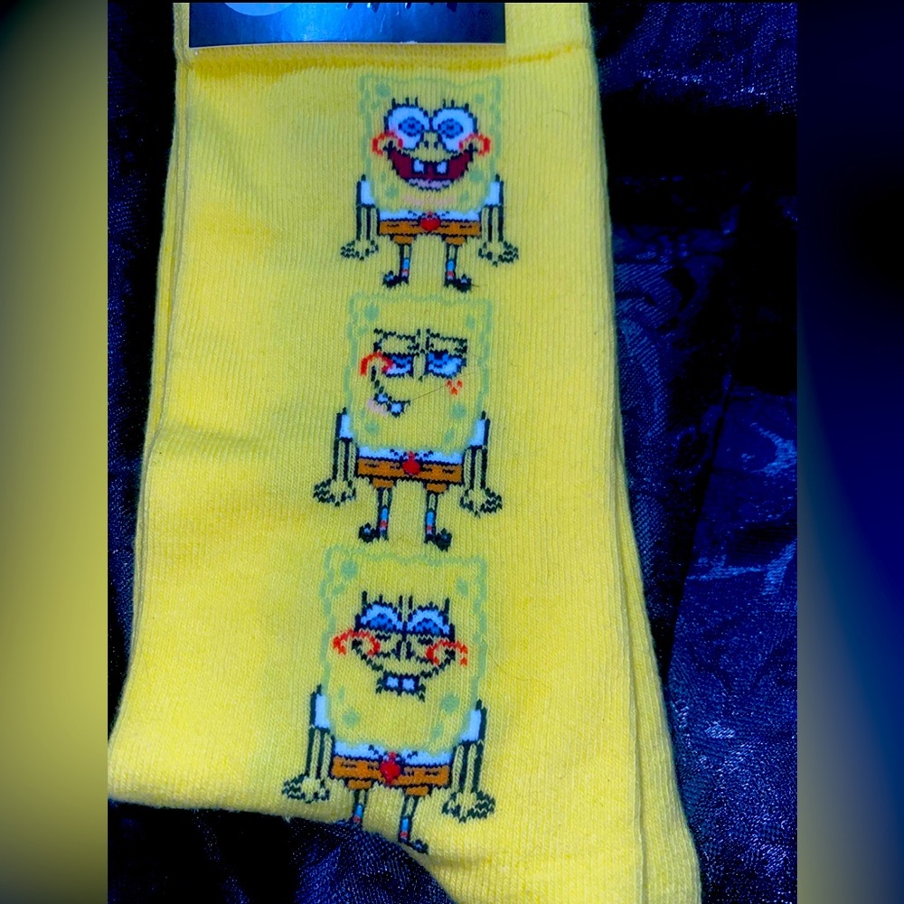 SpongeBob SquarePants Fun Men’s Socks NEW